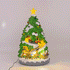 Christmas Village Animated Moving Rotating Train in Tree Musical LED Light Up
